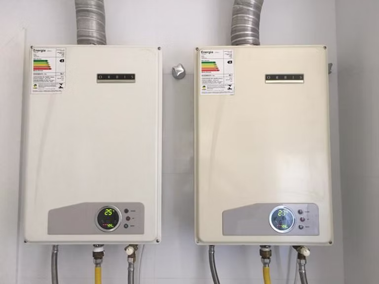 Instalação de aquecedor a gás novo no bairro Cerâmica em São Caetano do Sul